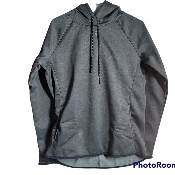 NWT UNDER ARMOUR GRAY HOODIE. DOUBLE THREAT FLEECE HOODY SIZE M - Picture 4 of 10